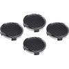 Generic 74mm OD 69mm ID Tappo Centrale Ruota Coprimozzo Impermeabile Antipolvere 4 Pezzi per Cerchione Auto Tappo Centrale Automobilistico per gli Appassionati di Auto