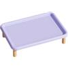 Baoblaze Supporto rialzato per mangiatoia per Animali Domestici, ergonomico, Lavabile, salvaspazio, Comodo per mangiatoie Automatiche, Supporto rialzato e, Viola