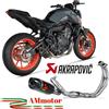 Akrapovic Yamaha MT-07 2022 Scarico Completo Per Moto Racing Line In Carbonio