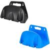 HanOaki 23 pratici supporti per tubo da parete, mantengono il giardino e il garage ordinati con un sicuro contenitore per tubo (nero e blu)