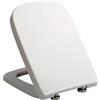 DAGLLGEW Sedile WC quadrato, 18x14 pollici, coperchio WC in plastica con chiusura ammortizzata, resistente, essenziale per la casa, per il bagno, coperchio, sedile, serbatoio