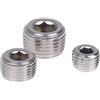 TopHomer 3 tappi esagonali svasati, raccordi filettati in acciaio inox da 1/4 3/8 1/2 maschio connettore adattatore per tubo