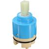 TopHomer Cartuccia in ceramica per valvola a disco, in plastica, per rubinetto miscelatore per bagno o cucina, valvola di controllo interno per rubinetto, ricambio blu (40 mm)