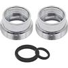 TopHomer 2 pezzi 17 mm - 22 mm rubinetto adattatore rubinetto aeratore connettore per bagno cucina depuratore d'acqua rubinetto adattatore rubinetto aeratore purificatore d'acqua adattatore