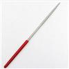 tooloflife 1 lima rotonda per aghi diamantati da 3 mm x 140 mm, grana 150 per metallo, vetro, pietra, rosso