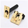 SagaSave Lucchetto per porta, in lega di zinco, sicurezza nascosta, catena di sicurezza, per casa, appartamento, hotel (oro spazzolato)