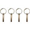 TopHomer 4 perni di collegamento M8 Lynch Pin Lynch, in acciaio inox resistente, perno di bloccaggio del rimorchio con anello Lynch Pin per trattori agricoli, rimorchi, camion tosaerba
