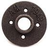 TopHomer Flangia da pavimento DN20 da 3/4 di pollice in ghisa malleabile per tubi di diametro esterno di 80 mm con 4 fori per tubi industriali, mobili, decorazioni fai da te