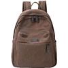 YOUCAI Zaino Vintage in Tela Grande Capacità Uomo Donna Zaino per Laptop Backpack Marrone 27*13*38 cm