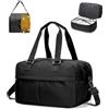 HYC00 Bagaglio a Mano 40x20x25 Ryanair Wizzair Borsone da Viaggio Donna Espandibile Borsa da Cabina Grande Borsone Parto Ospedale Impermeabile Borsa Piscina Sportiva Travel Duffel Bag,A02-Nero