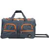 Rockland Borsone arrotolabile, Carbone, Taglia unica, Melbourne Hardside - Trolley espandibile con ruote girevoli