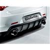Motordrome K166-001 Paraurti (Diffusore) compatibile con Alfa Romeo Giulietta 2010- (Doppio scarico sinistro+destro) (ABS), Nero