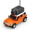 Tomvorks Mini RC Car 2.4G FPV Telecomando Giocattolo Auto HD Telecamera Giroscopio LED Luce Ambientale APP Veicolo Controllato Giovani Adulti (Arancia)