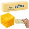 CHANCCI Cheese Butter Squishy Antistress 2 Pezzi, Giocattoli da Schiacciare a forma di Panetto di Burro e Formaggio, Palline Antistress Slow Rising Squishies, Palline Sensoriali da Schiacciare
