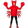 W WIDMANN MILANO Party Fashion - costume granchio, aragosta, costume animale, carnevale, costumi in maschera