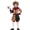 FIESTAS GUIRCA | Costume Horror Clown Bambini (10-12 anni) - Maglietta, Collo e Pantaloni - Costumi da Clown Spaventoso per Halloween, Carnevale e Feste in Maschera - Ideale per Bambini