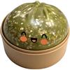 Generico Palle di stress di dumpling colorate, con Mini Steamer Giant Dumpling Squishy Squeeze Toy portatile, Cute Soft Glitter Calming, per gli adulti adolescenti bambini donne uomini vacanza di compleanno