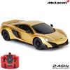 CMJ RC Cars McLaren 675LT Telecomando con licenza ufficiale Auto Scala 1:24 Luci di lavoro 2.4Ghz Oro