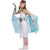 HoveeLuty Costume da Cleopatra Costume egiziano in morbido poliestere Elegante costume egiziano per bambini Costumi da cosplay per bambine dorate con accessori per feste in costume da ballo L Costume da bambina