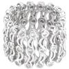 Holibanna Braccialetto ad anello retrattile Gioielli Bracciali alla moda per le donne Bracciale Anello Strass Braccialetti da polso Caviglia Braccialetti Tennis Anello da dito Argento, 18x18cm, rame