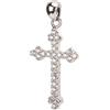 XINL Collana Pendente Croce, Crocifisso Shine Cubic Zirconia Decorazione Pendente Argento S925 Elegante lucentezza per la fede
