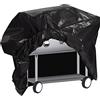 RAM ONLINE Ram® - Grande copertura per barbecue a barile di olio, per carrelli a olio, barbecue, protezione da giardino, impermeabile, 145 cm x 61 cm x 117 cm, colore: nero/grigio/verde (nero)