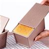 Nimokong Teglia per Pane con Coperchio, Stampo per Pane Tostato Antiaderente, , Per fare il pane, Pane Toast Ondulato Stampo, Torte e Toast