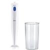 Braun Frullatore a Immersione MQ10.001PWH + Bicchiere graduato 600ml, 5 ANNI DI ASSISTENZA, Leggero, Sistema EasyTwist per cambiare facilmente accessorio, Tecnologia Splash Control niente schizzi