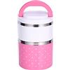 KIMISS Contenitore Termico per il Pranzo per Bambini Termo De Comida Para Niñas Rosa Contenitore per Alimenti Termico con Isolamento Termico in Acciaio Inossidabile a 2 Strati