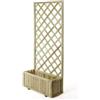L'Arcolaio Fioriera Legno Garden con Grigliato Impregnato 90x30x180cm