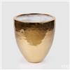 EDG Enzo De Gasperi Vaso Fenice Svasato H 60 Cm D 57 Cm Placcato Oro Waterproof