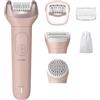 PHILIPS Epilatore BRE718/00 serie 9000 con ProGuide a 360° per un'epilazione precisa, pinzette in ceramica, spazzola esfoliante per il corpo, testina da barba, pettine da taglio + altri accessori