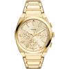 Fossil Everett - Orologio al quarzo da uomo in acciaio inox con tre lancette, oro, 42MM, Bracciale