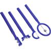 Alipis 4pezzi Allenatore per Lingua in Pp e Acciaio Inox Blu | Esercizi Orali, Riabilitazione Linguistica, Design Piccolo e Leggero, Forma Unica per Terapia del Linguaggio