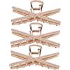 BELLIFFY Fermagli Per Chioma Di Perle Artigli a Forma Di Squalo 3 Pezzi Antiscivolo Accessori Per Chioma Donna Ragazza Uso Quotidiano Decorazioni Robuste e Resistenti