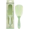 Nature Spell FlexiFlow - Spazzola districante per capelli, setole flessibili per una spazzolatura delicata, elimina i nodi e riduce la rottura, adatta a tutti i tipi di capelli, verde