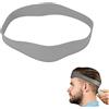 Fabater Modello per la Rasatura della Scollatura, Guida per Tagliare i Capelli, Archetto Curvo in Silicone per Tagli di Capelli Fai-da-te, Ronzio, Dissolvenza e Guida Conica per Tosatrici (Grigio)