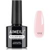 AIMEILI 8 in 1 Builder Base Gel per Estensione Unghie 15 ml - 1312 | Builder Gel Unghie, Nail Extension Gel, Ricostruzione Unghie Acrigel, Nail Strengthener, Gel Soak Off UV LED