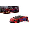 Jada Toys Jada Marvel Spider-Man 1:24 McLaren 720S Die-Cast Car & 2.75" Miles Morales Figu