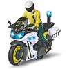 Dickie Toys - Moto Yamaha Guardia Civile Giocattolo, Include Figura Articolata Rimovibile, Attrito, Luce e Suono, Adatto per Bambini e Ragazze a partire da 3 anni - 17 cm