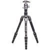 Benro Rhino Carbon Fibre Zero Series Tripod/Monopod with VX20 Ballhead, 5 Leg Sections, Twist Leg Locks, Padded Carrying Case (FRHN05CVX20) Max Height 139.5 cm