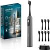Cecotec Spazzolino elettrico Sonico ToothCare UltraSonic PlatiniumSwing. Oscillazione, 50000rpm, 8 Teste, 5 Modalità, Schermo, Rapporto Pulizia, Ricarica Wireless e Custodia