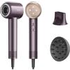 DREAME Glory Combo Hair Dryer, asciugacapelli professionale a 110.000 giri/min, velocità dell'aria di 70 m/s, potente tecnologia agli ioni negativi, peso leggero, controllo della temperatura, Viola