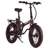 Nilox, Ebike X8 Pro, Bici Elettrica Pieghevole, Fino a 70 km di Autonomia, Fino a 25 km/h, Motore 36V/250W e Batteria Removibile, Ruote 20", Cambio Shimano 6 Velocità, Freni a Disco, Nera
