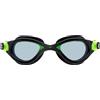 Cressi dal 1946 - Flash Goggles - Occhialini con Lenti Separate Ideali per Nuoto Piscina Snorkeling Triathlon, Anti Fog Antigraffi Anti UV - Blu/Metalizzato_Lente Fume' - Taglia Unica