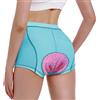MEETWEE Pantaloncini da Ciclismo da Donna, 4D Gel Imbottiti Intimo Pantaloncini da Bici Antiscivolo Intimo MTB da Ciclismo Donna Traspirante Pantaloncini Corti da Ciclismo