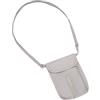 Samsonite TA Revolution, borsello da collo RFID, sicuro e compatto, portatile sotto i vestiti, borsello da collo da viaggio per passaporto, carte di credito e contanti, grigio (Eclipse Grey)