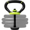 Yes4All B6D1 Impugnatura regolabile per kettlebell, convertitore di piastre per pesi, neo verde