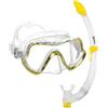 Mares Combo Pure Vision - Set maschera e boccaglio adulto, maschera Pure Vision in silicone, boccaglio Breezer semi-secco con valvola, snorkeling e esplorazione subacquea