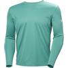 Helly Hansen Men's HH Tech Crew LS, Dark Mint, XS